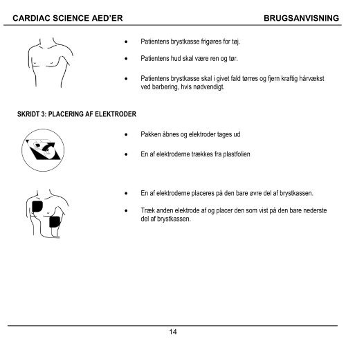 BRUGSANVISNING - Cardiac Science