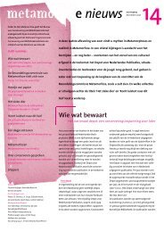 Metamorfoze Nieuws 14 (dec 2001)