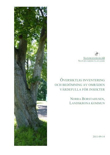 Slutrapport insekter - Landskrona kommun