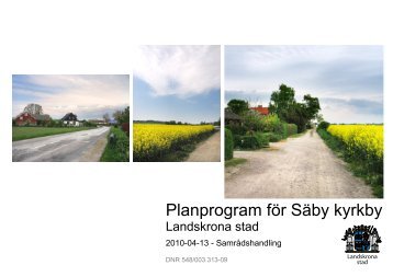 Planprogram för Säby kyrkby - Landskrona kommun