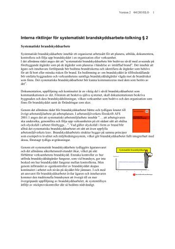 Systematiskt brandskyddsarbete