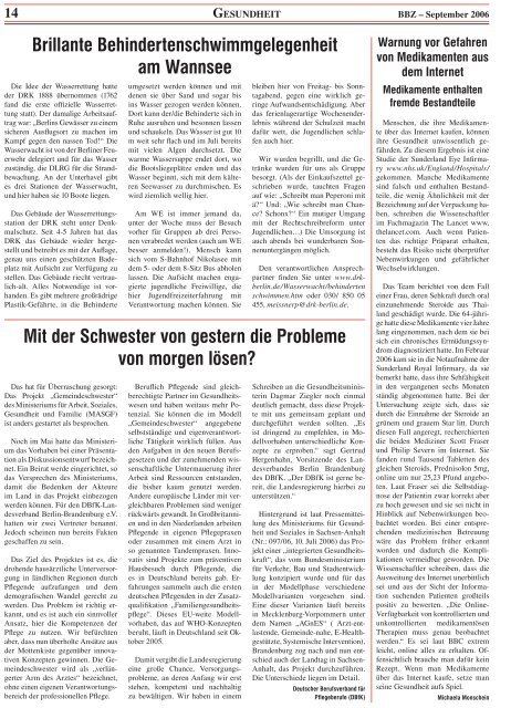 SOZIALES - Berliner Behindertenzeitung