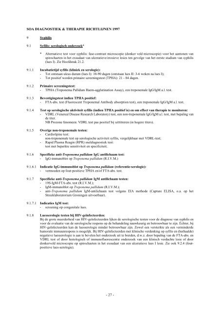 SOA consensus 1997 - Huidziekten.nl