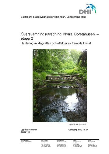 Översvämmningsutredning Norra Borstahusen - Landskrona kommun