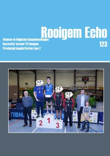 Vlaamse en Belgische Kampioenschappen ... - TTC Rooigem