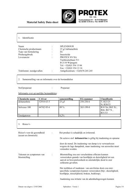 Material Safety Data sheet - EDPnet