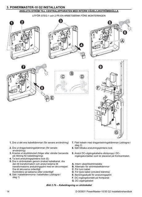 D-303831 PowerMaster-10/30 G2 Installatörshandbok - Visonic