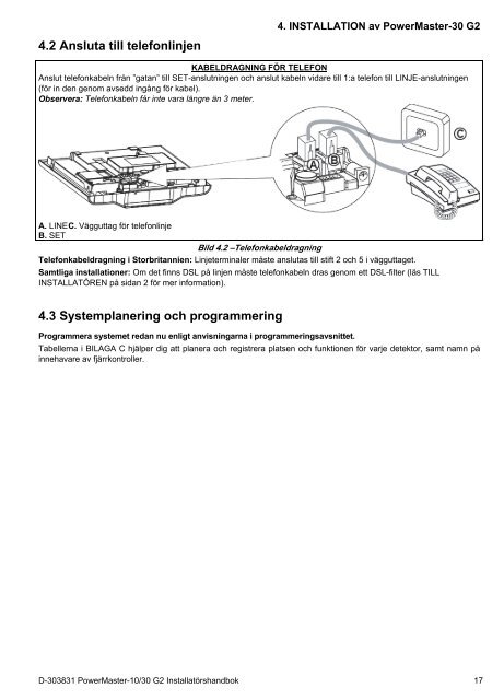 D-303831 PowerMaster-10/30 G2 Installatörshandbok - Visonic