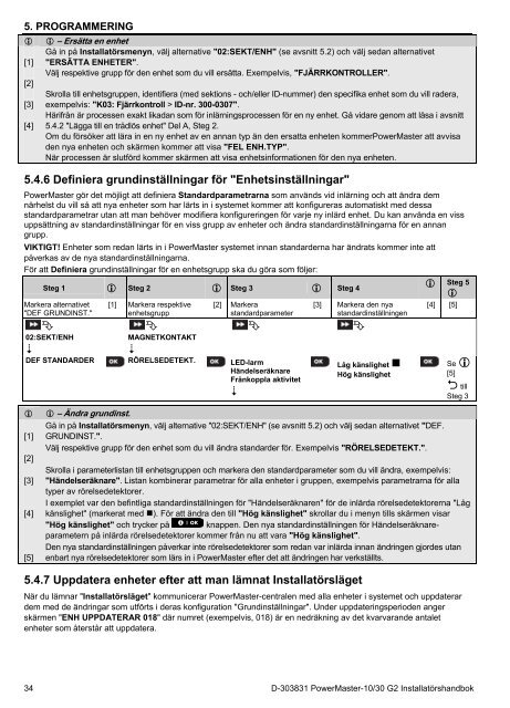 D-303831 PowerMaster-10/30 G2 Installatörshandbok - Visonic