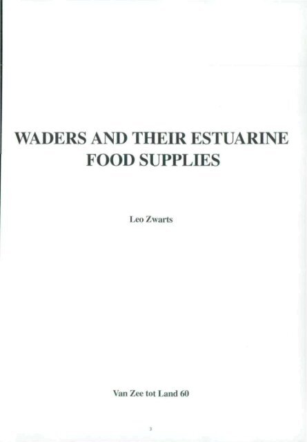 waders and their estuarine food supplies - Vlaams Instituut voor de ...