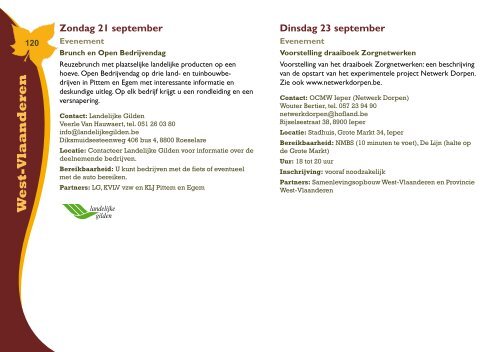 Programmabrochure Maand van het Platteland - Vlaamse ...