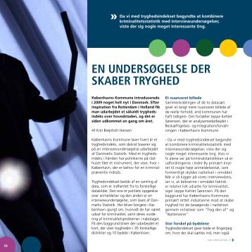 En undErsøgElsE dEr skAbEr TrygHEd - Danmarks Statistik