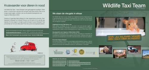 informatieve folder - Vogelbescherming Vlaanderen