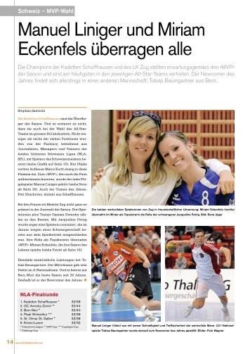 Manuel Liniger und Miriam Eckenfels überragen alle - Handballworld