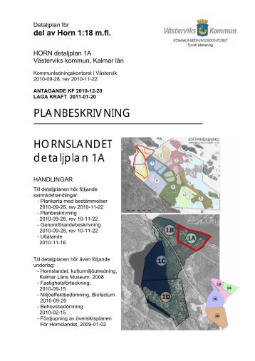 Planbeskrivning - Västerviks kommun