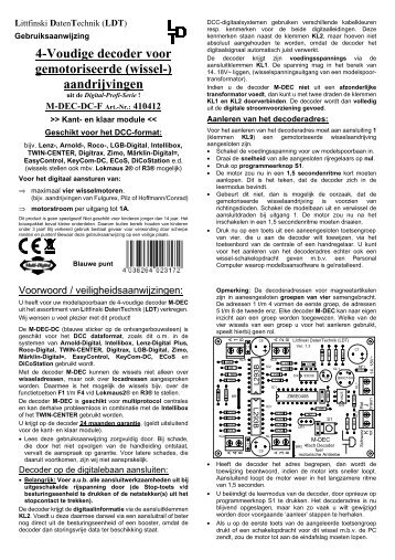 4-Voudige decoder voor gemotoriseerde (wissel-) aandrijvingen - LDT