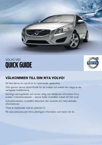 Ladda ned Quick Guide - Volvo