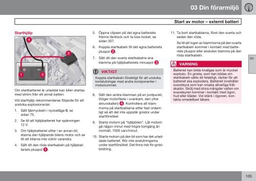 Instruktionsbok - Volvo