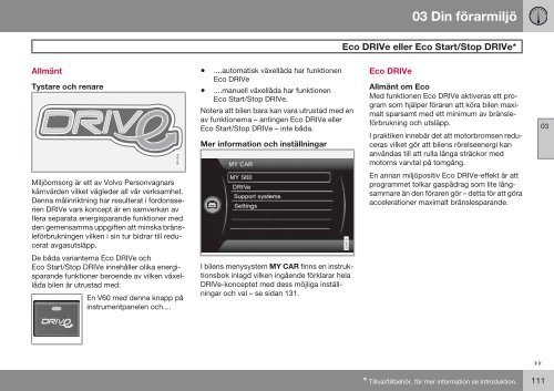 Instruktionsbok - Volvo