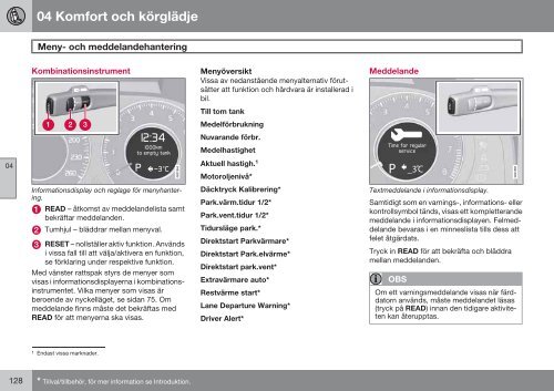 Instruktionsbok - Volvo