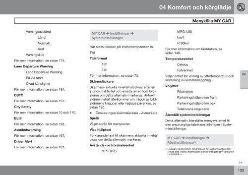 Instruktionsbok - Volvo