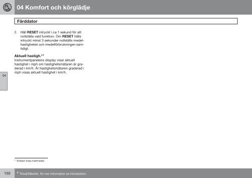 Instruktionsbok - Volvo