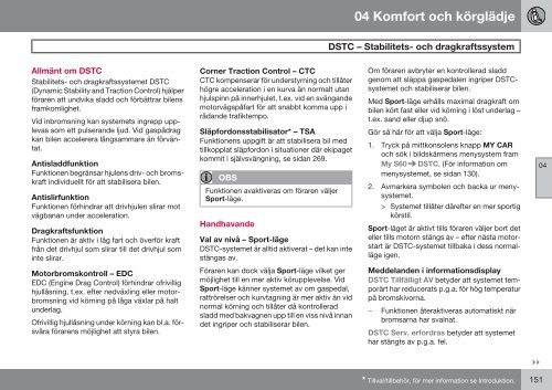 Instruktionsbok - Volvo