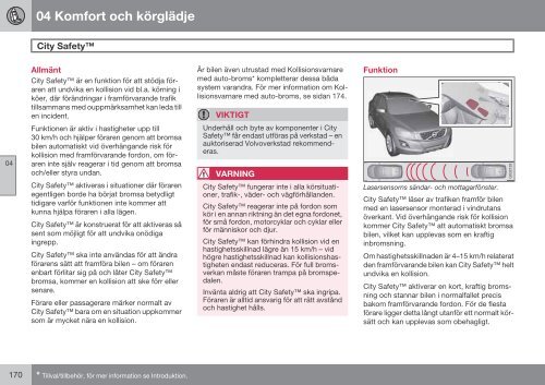 Instruktionsbok - Volvo