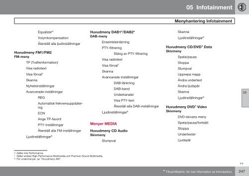 Instruktionsbok - Volvo