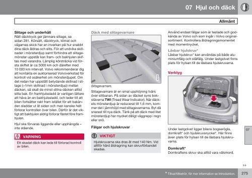 Instruktionsbok - Volvo