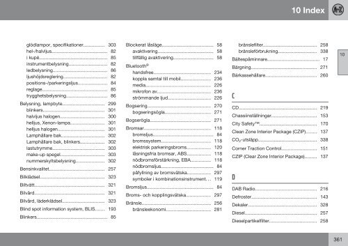 Instruktionsbok - Volvo