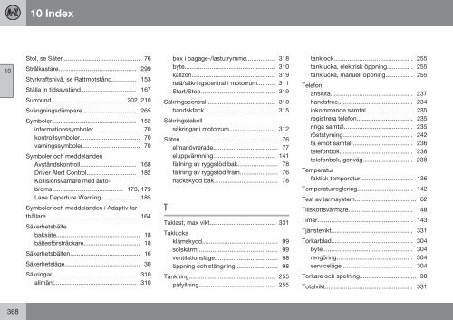 Instruktionsbok - Volvo