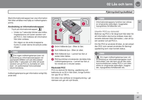 Instruktionsbok - Volvo