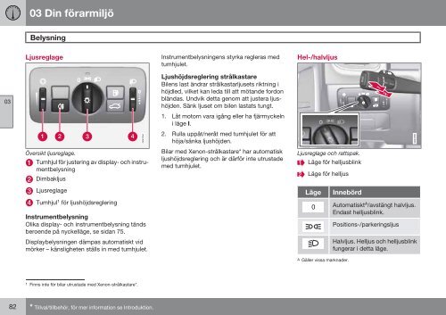 Instruktionsbok - Volvo