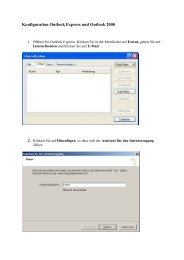 Konfiguration Outlook Express und Outlook 2000