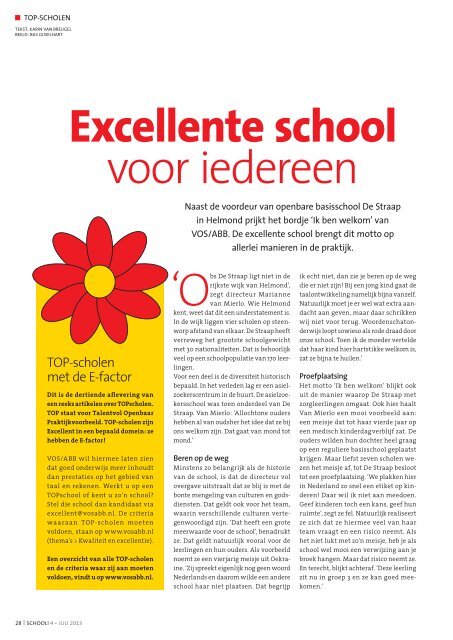 School! nr. 4 (2013) - VOS/ABB