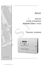 Kentec Syncro handleiding - Ricor Security