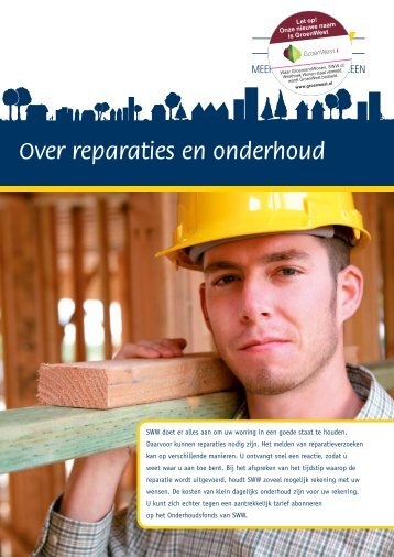 Over reparaties en onderhoud - GroenWest
