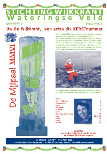 Wijkkrant 4 2006 - Wijkkrant Wateringse Veld