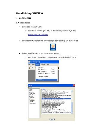 Handleiding XNVIEW - SeniorenNet