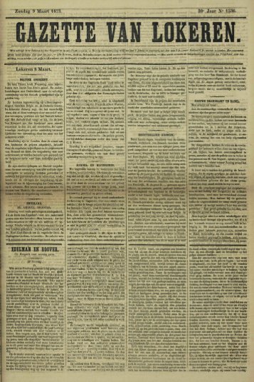 gazette van lokeren.