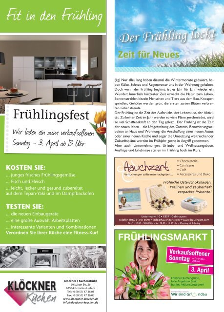 SONNTAG 10.04. - frohberg media gmbh