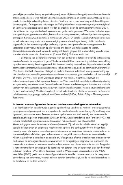 Van beleidswetenschap naar kennissamenleving.pdf - Prof. dr. AFA ...