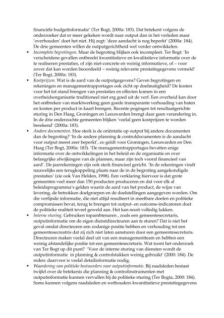 Resultaatgericht management en planning & control - Prof. dr. AFA ...