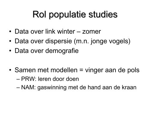 De carrière-planning van de Scholekster – part II