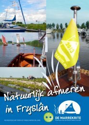 Folder Natuurlijk afmeren in Friesland - De Marrekrite