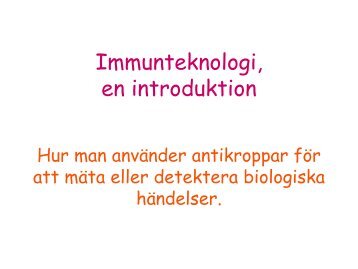 Immunokemiska tekniker - IFM