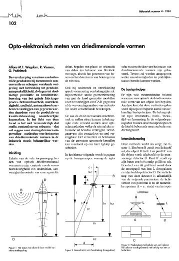 Opto-elektronisch meten van driedimensionale vormen - DSPE