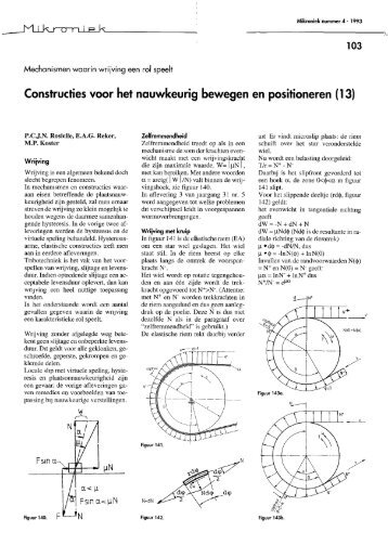 Constructies 'voor het nauwkeurig bewegen en positioneren ... - DSPE