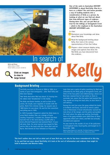 In Search of Ned Kelly (PDF 1.1 MB) - National Museum of Australia